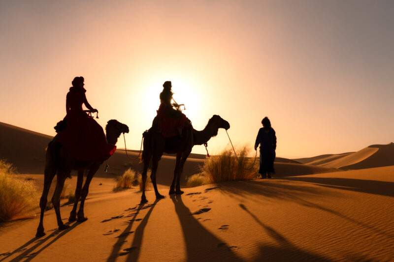 Camel ride in Morocco travel experience